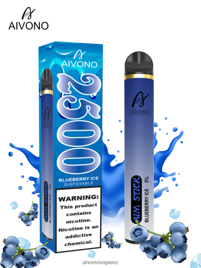 Blueberry Ice Aivono AIM STICK 2500 V2D4152 | Aivono Vape Review